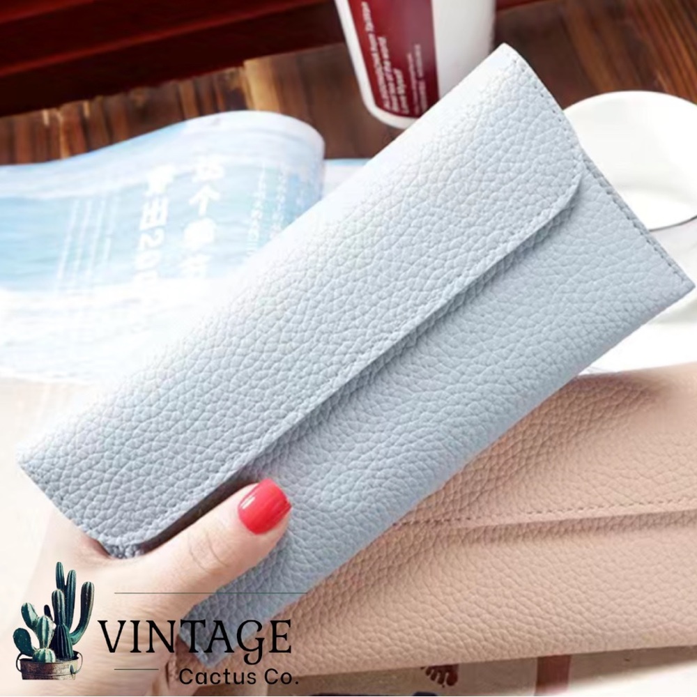 New! Women's Minimalist Long Clutch Wallet/Change Purse Credit Card Holder